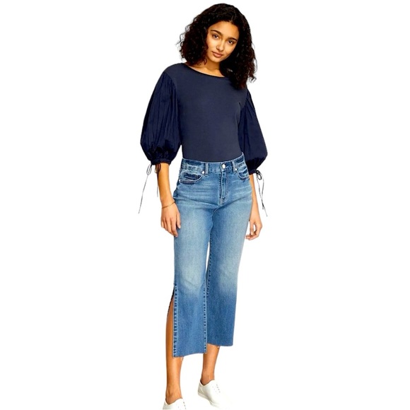 Habitual Lucia High Rise Relaxed Straight Crop Jeans
